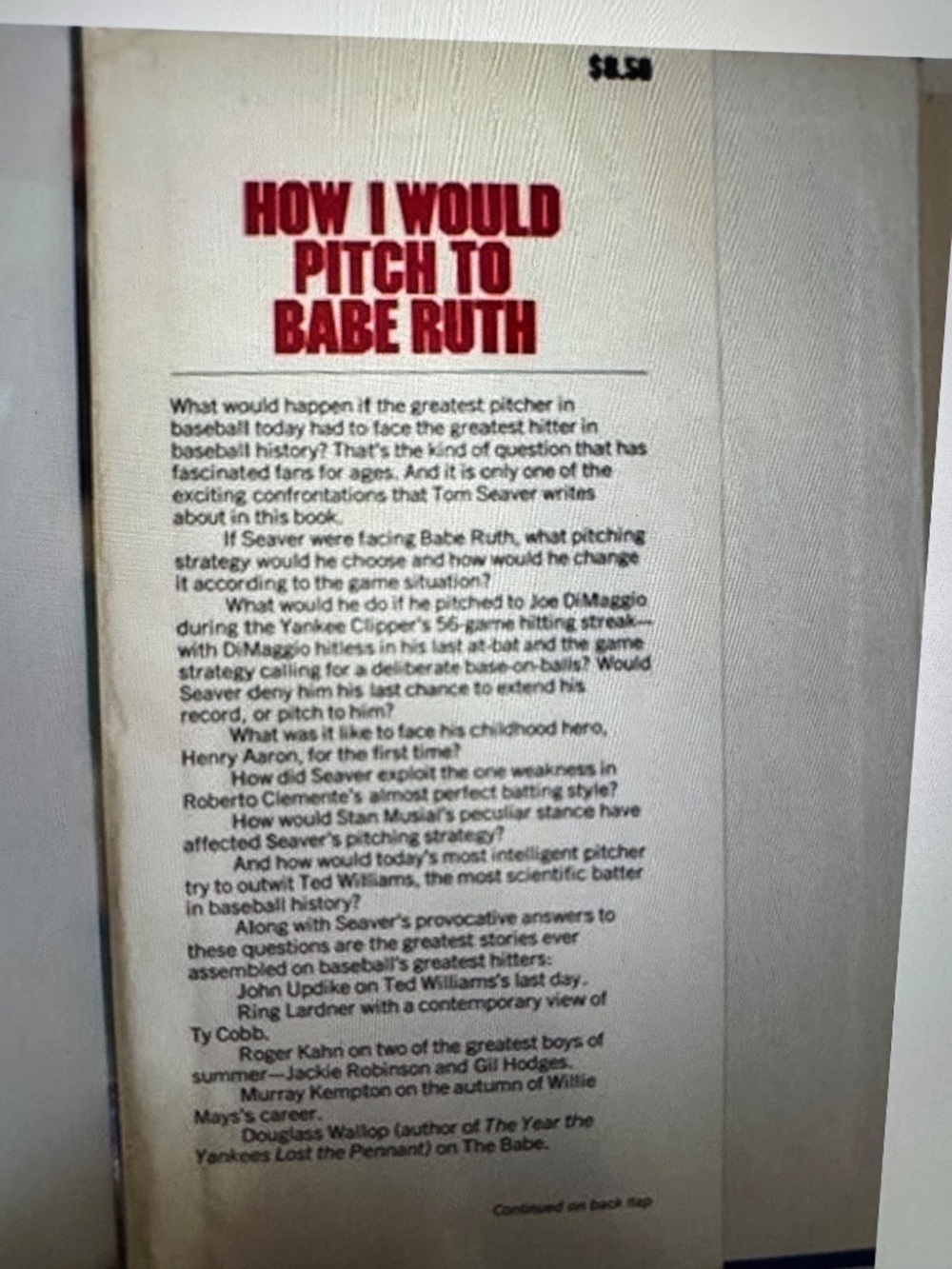 How I Would Pitch To Baby Ruth - Picture 2 of 7